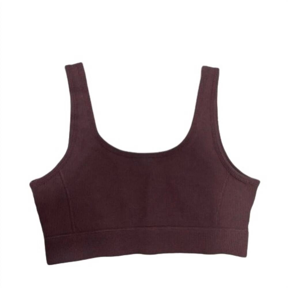 NEW CALVIN KLEIN women's thermal scoop neck low impact sports bra in purple